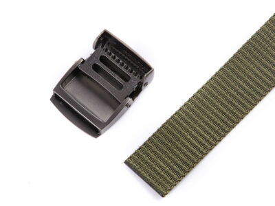 Mocny pasek męski do spodni z metalową klamrą zaciskową SERGEJ VIPER zielony - obrazek 9