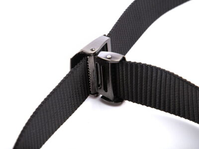 Mocny pasek męski do spodni z metalową klamrą zaciskową SERGEJ VIPER Czarny - obrazek 6
