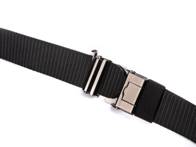 Elegancki pasek męski do spodni z klamrą automatyczną SERGEJ DUBAI Czarny - obrazek 8