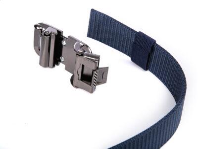 Elegancki pasek męski do spodni z klamrą automatyczną SERGEJ DUBAI Granatowy - obrazek 7