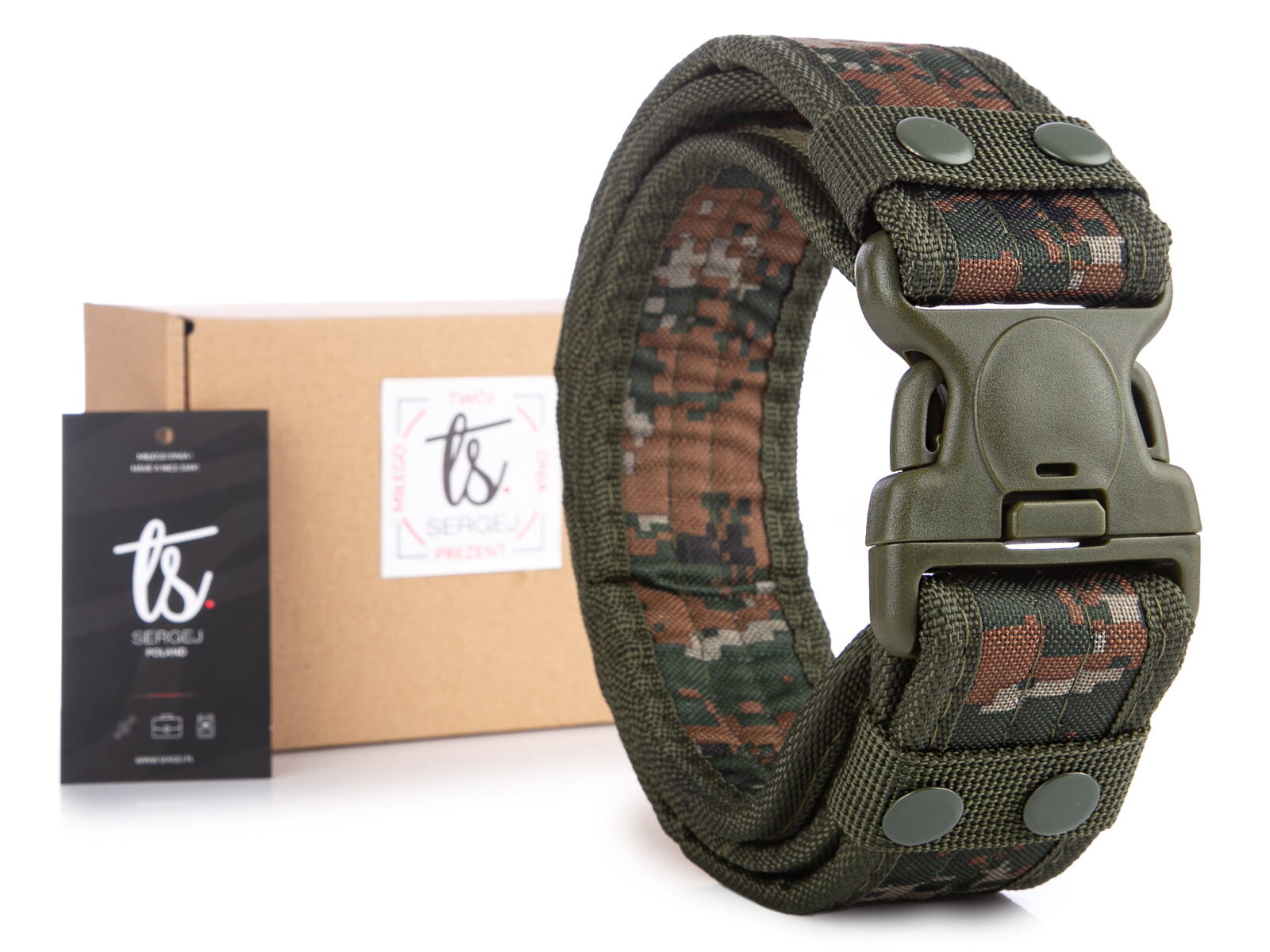 Szeroki pas taktyczny wojskowy z rzepem 5 cm SERGEJ JUNGLE MARPAT