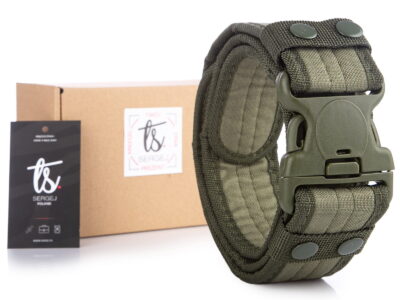 Zielony szeroki pasek taktyczny do spodni męski SERGEJ JUNGLE