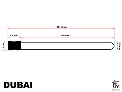 Elegancki pasek męski do spodni z klamrą automatyczną SERGEJ DUBAI Brązowy - obrazek 7