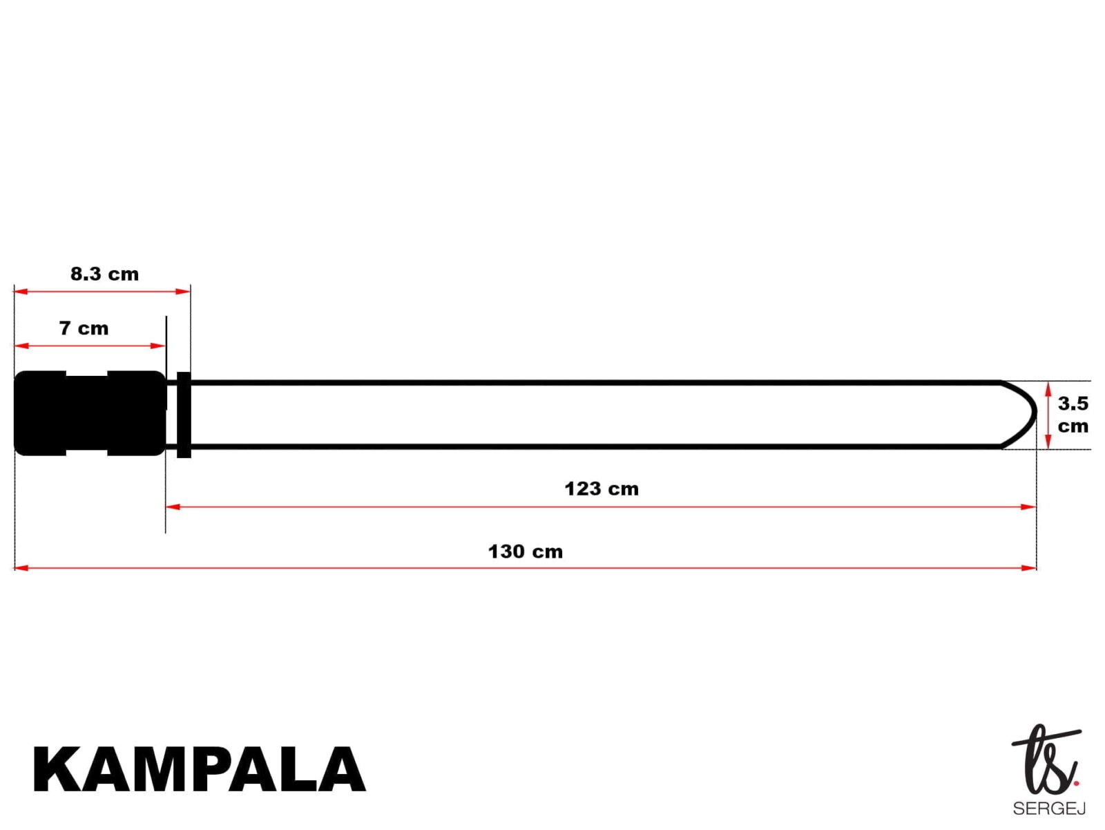 SERGEJ Kampala wymiary