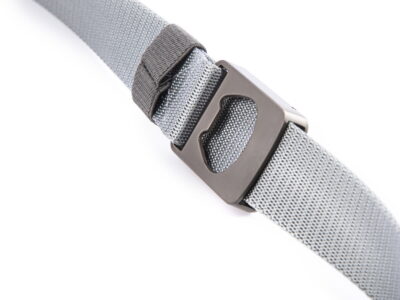 Wojskowy pasek do spodni męski z mocną metalową klamrą zaciskową szary PHANTOM - obrazek 7