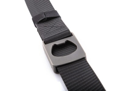 Wojskowy pasek do spodni męski z mocną metalową klamrą zaciskową czarny PHANTOM - obrazek 7