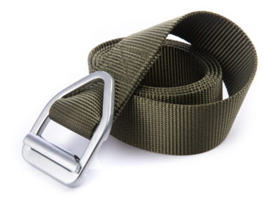 Taktyczny pas męski do spodni z metalową trójkątną klamrą zaciskową zielony BERMUDA - obrazek 7