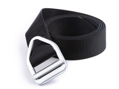 Taktyczny pas męski do spodni z metalową trójkątną klamrą zaciskową czarny BERMUDA - obrazek 8