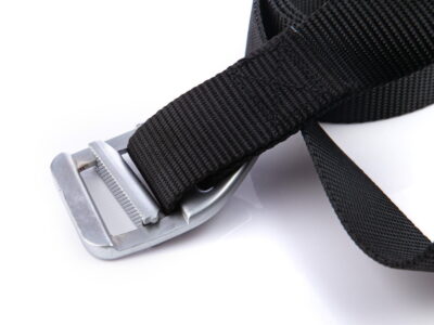 Taktyczny pas męski do spodni z metalową trójkątną klamrą zaciskową czarny BERMUDA - obrazek 4