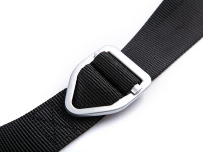 Taktyczny pas męski do spodni z metalową trójkątną klamrą zaciskową czarny BERMUDA - obrazek 2