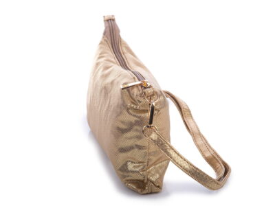 Mała złota torebka damska wieczorowa błyszcząca Jennifer Jones - obrazek 4