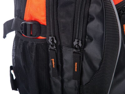 Plecak sportowy szkolny pojemny czarno pomarańczowy Bag Street - obrazek 4