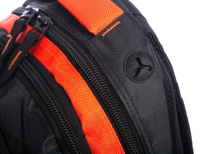 Plecak sportowy szkolny pojemny czarno pomarańczowy Bag Street - obrazek 7