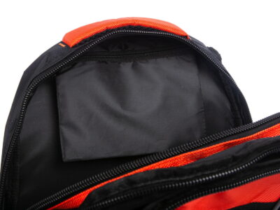 Plecak sportowy szkolny pojemny czarno pomarańczowy Bag Street - obrazek 9