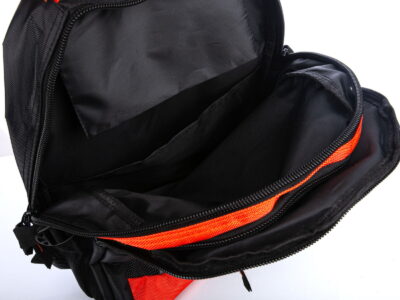 Plecak sportowy szkolny pojemny czarno pomarańczowy Bag Street - obrazek 8