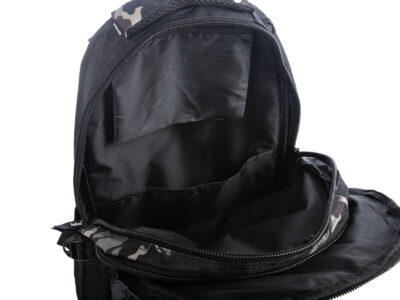 Plecak sportowy szkolny pojemny czarny z wzorem moro Bag Street - obrazek 10