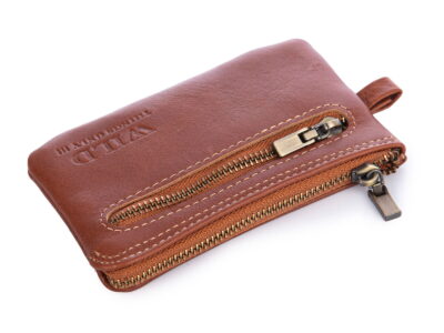 Skórzane etui na klucze brązowe WILD - obrazek 4