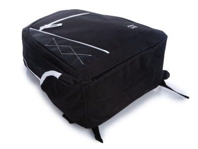 Plecak szkolny młodzieżowy 1-komorowy czarny z białymi wstawkami - obrazek 8