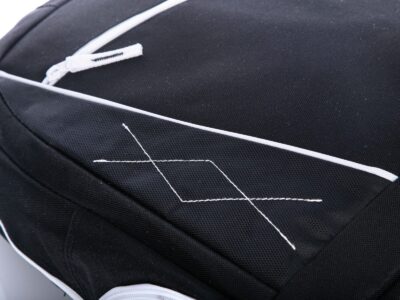 Plecak szkolny młodzieżowy 1-komorowy czarny z białymi wstawkami - obrazek 9