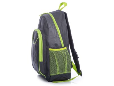 Szary plecak szkolny z zielonymi wstawkami Semi Line - obrazek 3