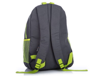 Szary plecak szkolny z zielonymi wstawkami Semi Line - obrazek 2