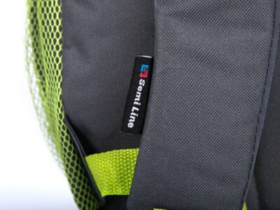 Szary plecak szkolny z zielonymi wstawkami Semi Line - obrazek 6