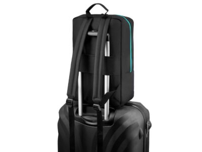 Plecak podróżny 40x25x20 cm podręczny do samolotu ZAGATTO czarny - obrazek 2