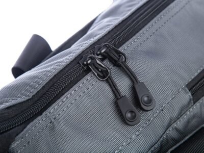 Torba męska do pracy pojemna z dużą ilością kieszonek, szara - obrazek 11