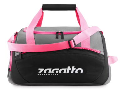 Torba na fitness damska średnia czarno-różowa ZAGATTO - obrazek 2