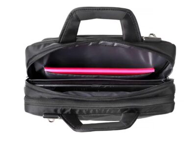 Elegancka torba na laptopa do pracy czarna 15.6" ZAGATTO - obrazek 3
