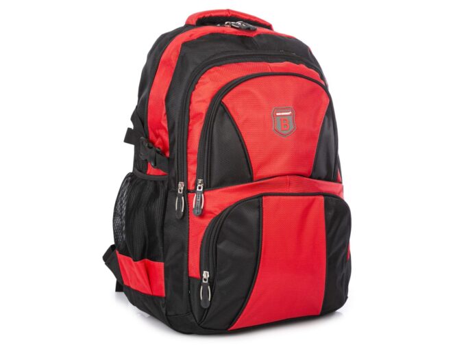 Duży czerwony plecak sportowy na wycieczkę i do szkoły Bag Street
