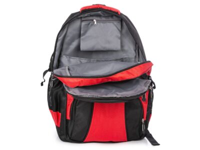 Plecak czerwono-czarny Bag Street 2-komorowy sportowy / szkolny - obrazek 10