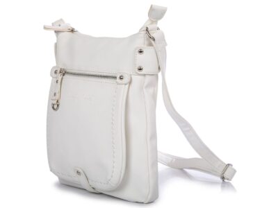 Torebka damska biała z miękkiej skóry ekologicznej Jennifer Jones - obrazek 3