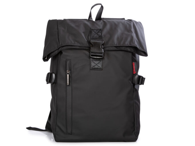 Czarny wodoodporny plecak trekkingowy z kołnierzem Bag Street