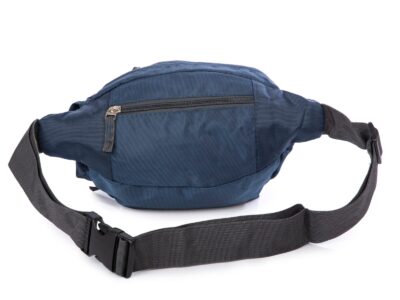 Granatowa saszetka biodrowa z wieloma kieszonkami Bag Street - obrazek 4