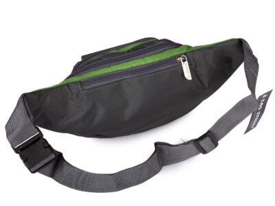 Saszetka biodrowa sportowa na pas zielona Bag Street - obrazek 3