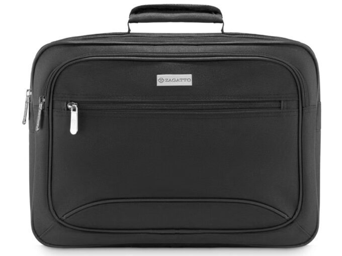 Czarna pakowna torba męska na ramię do pracy ZAGATTO ZG806