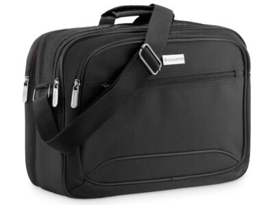 Praktyczna czarna torba męska na rami mieszcząca A4 ZAGATTO ZG806 - obrazek 2