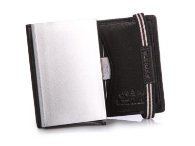 Skórzany portfel męski z etui na karty wysuwanym i ochroną RFID - obrazek 3