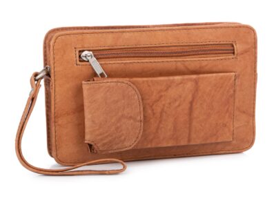 Skórzana saszetka męska do ręki jasnobrązowa Bag Street - obrazek 2