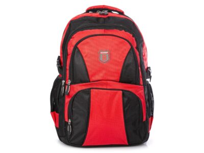 Plecak czerwono-czarny Bag Street 2-komorowy sportowy / szkolny - obrazek 2