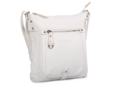 Torebka damska biała z miękkiej skóry ekologicznej Jennifer Jones - obrazek 2