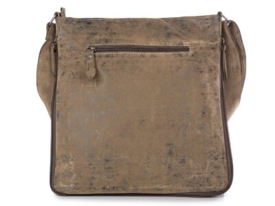 Torebka damska poszerzana brązowa retro/vintage J Jones - obrazek 4