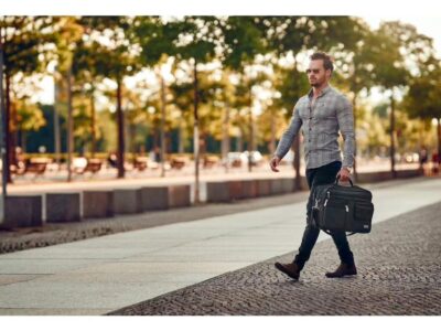 Duża Męska torba na ramię do pracy czarna ZAGATTO ZG810 BOSTON - obrazek 7