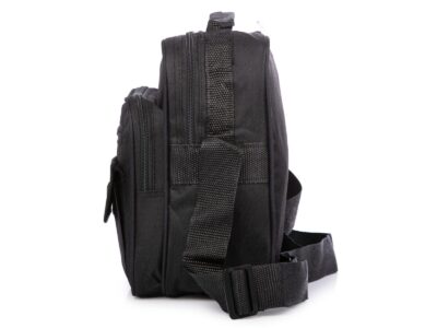 Pojemna saszetka męska na ramię czarna materiałowa Sanchez Casual - obrazek 3