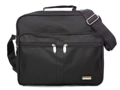 Torba męska na ramię czarna Sanchez Casual nylonowa średnia