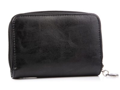 Średni czarny portfel damski ze skóry ekologicznej Jennifer Jones - obrazek 2