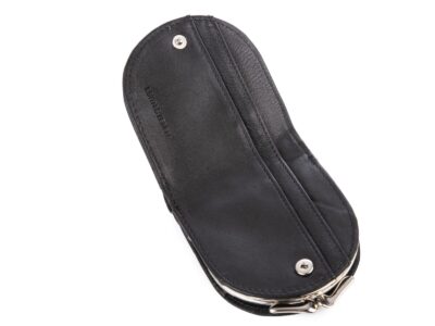 Czarny portfel skórzany typu bilonówka "podkówka" Jennifer Jones - obrazek 4