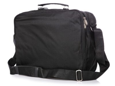 Duża torba męska czarna do pracy na dokumenty A4 Sanchez Casual - obrazek 4