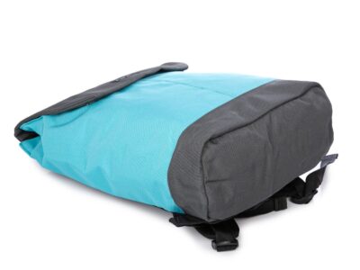 Jasnoniebieski miejski plecak materiałowy A4 na laptopa - obrazek 6